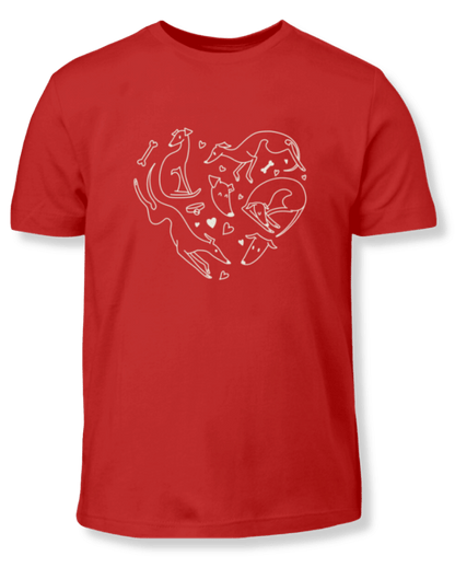 Windhund Liebe - Kinder T-Shirt