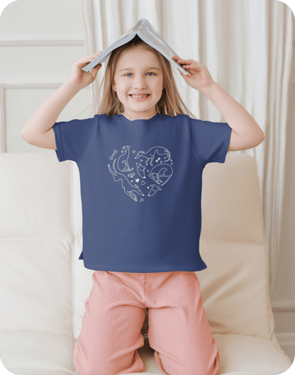 Windhund Liebe - Kinder T-Shirt